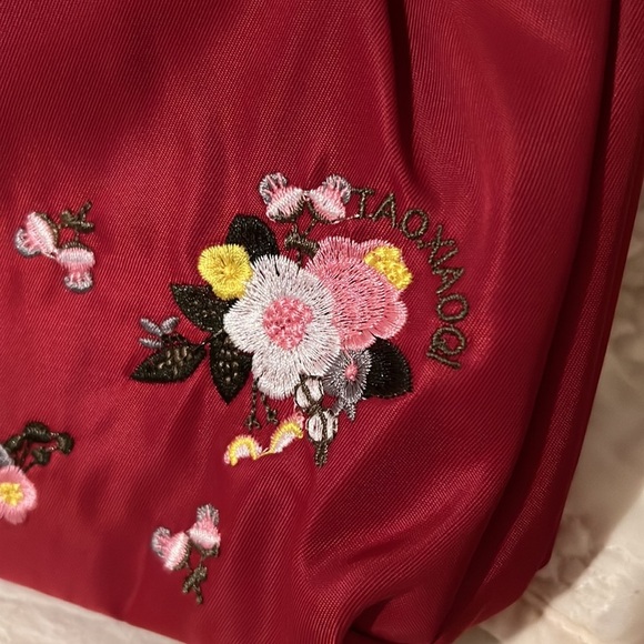 9. Yuejin Backpack in Red with Embroidered Flowers main image 5